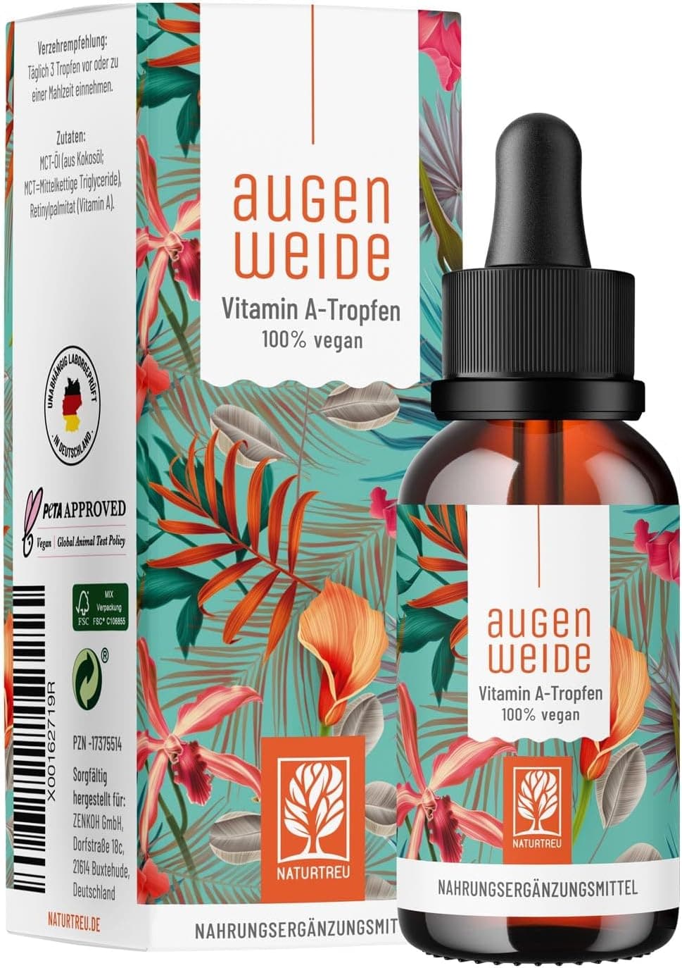 Product image: Naturtreu Augenweide Vitamin A Tropfen hochdosiert