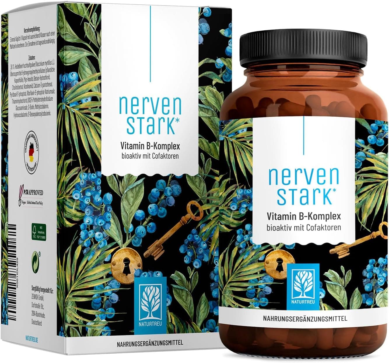 Product image: Naturtreu Nervenstark Vitamin B Komplex hochdosiert