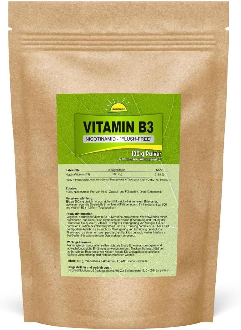 Product image: Vitamin B3 (Nicotinamid, „flush-free“)