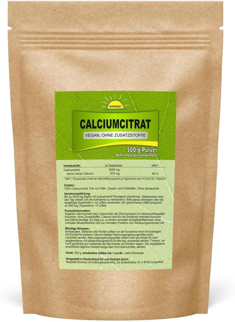 Product image: Calciumcitrat, Pulver, 500 g