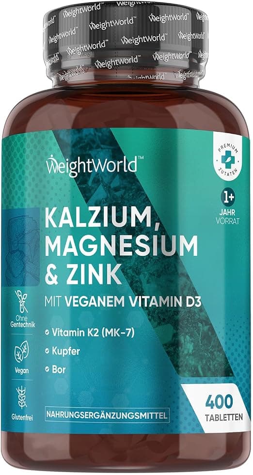 Product image: Kalzium, Magnesium und Zink Tabletten mit Vitamin D3