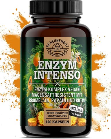 Magensaftresistenter Bromelain Komplex mit Papain, Rutin und Selen