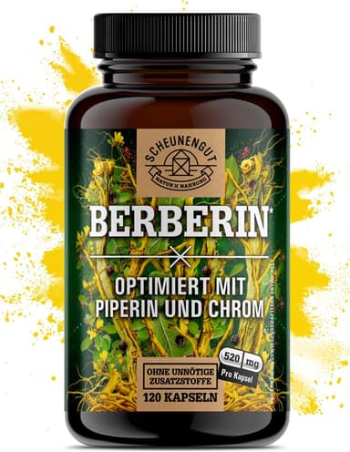 Berberin mit Chrom + schwarzem Pfeffer